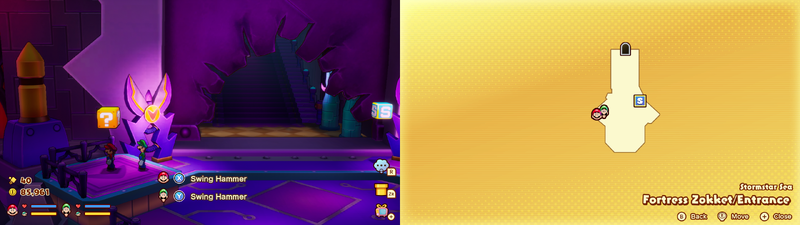 Block 32 in Fortress Zokket from Mario & Luigi: Brothership