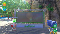 The Miiverse Monitor in the Wii U version of Mario & Sonic at the Rio 2016 Olympic Games.