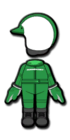 Green Mii racing suit from Mario Kart 8