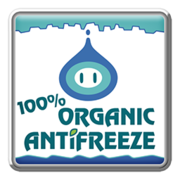 100% Organic Antifreeze badge