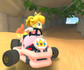 Thumbnail of the Peach Cup challenge from the Valentine's Tour; a Time Trial challenge set on N64 Koopa Troopa Beach