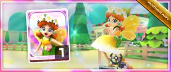 Daisy (Fairy) from the Spotlight Shop in the Princess Tour in Mario Kart Tour