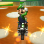 Luigi performing a Trick