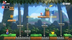 Screenshot of Donkey Kong Jungle level 2-3 from the Nintendo Switch version of Mario vs. Donkey Kong