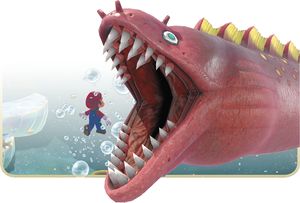 A Maw-Ray in Super Mario Odyssey