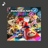 Cover image for the Top tracks playlist from Mario Kart 8 Deluxe on Nintendo Music