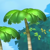 Squared screenshot of a palm tree from New Super Luigi U.