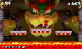 The final Bowser fight in New Super Mario Bros. 2