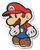 Artwork of Mario thinking in Paper Mario: The Origami King