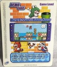 World 4-2 Toad's Hidden House demo card from Super Mario Advance 4: Super Mario Bros. 3.