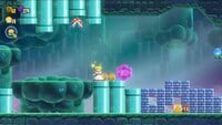 The third 10-flower coin in the Angry Spikes and Sinkin' Pipes level in Super Mario Bros. Wonder