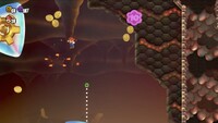 The third 10-flower coin in Badge Challenge Boosting Spin Jump II in Super Mario Bros. Wonder