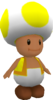 Rendered model of Yellow Toad in Super Mario Galaxy.