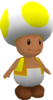 Rendered model of Yellow Toad in Super Mario Galaxy.