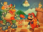 A jigsaw puzzle based on Super Mario Bros.