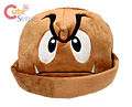 A hat that is shaped like a Goomba