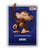 The Ukiki card from The Super Mario Galaxy Movie Collectible Cards