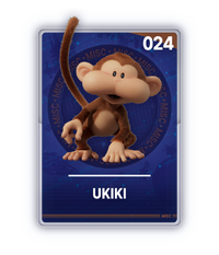 The Ukiki card from The Super Mario Galaxy Movie Collectible Cards