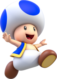 Solo artwork of Toad from Super Mario 3D World.
