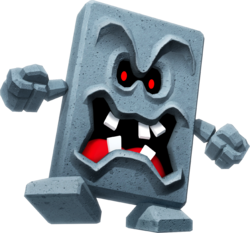 Artwork of Whomp from Super Mario Party