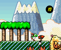 Cameo of Yoshi's House.