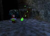 A set of green Bananas and Banana Bunches in Crystal Caves.