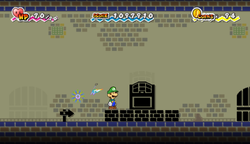 Fifth and sixth treasure chests in Flipside Pit of 100 Trials of Super Paper Mario.