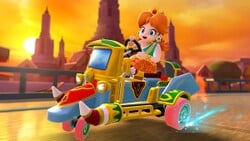 Daisy (Thai Dress) driving in the Tuk-Tuk Kart on Bangkok Rush