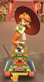Daisy (Thai Dress) performing a trick.