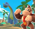 The course icon of the R variant with Donkey Kong