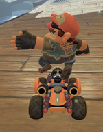 Wario (Biker) performing a trick.