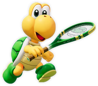 Artwork of Koopa Troopa from Mario Tennis Fever