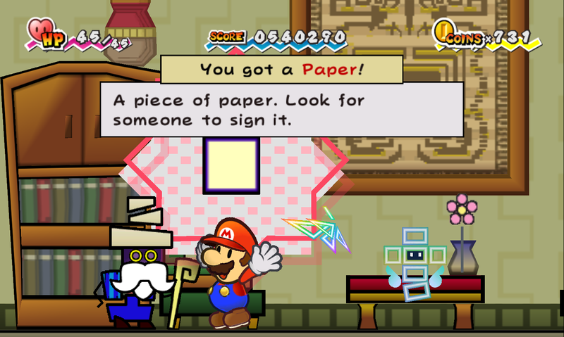 File:Mario getting Paper SPM.png