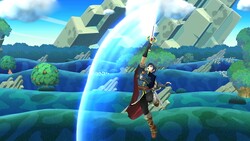 Marth's Dolphin Slash in Super Smash Bros. for Wii U.