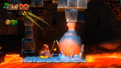 Meltdown Mayhem from Donkey Kong Country: Tropical Freeze.