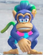 The Monkey Shopkeep in Donkey Kong Bananza