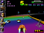 The image for "Rainbow Road" from F-Zero X Expansion Kit on Nintendo Music.