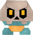 A Bone Goomba from Paper Mario: The Origami King