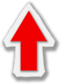 Sea Chart icon of an arrow