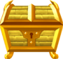 Rendered model of the Gold Treasure Box in Super Mario Galaxy.