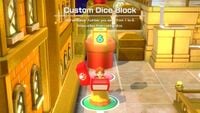 A Custom Dice Block in Super Mario Party.