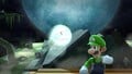 A Boo flying out of the mansion's wreckage