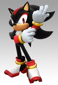Artwork of Shadow the Hedgehog from Mario & Sonic at the Olympic Games