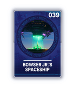 The Bowser Jr.'s Spaceship card from The Super Mario Galaxy Movie Collectible Cards