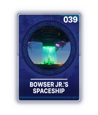 The Bowser Jr.'s Spaceship card from The Super Mario Galaxy Movie Collectible Cards