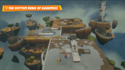 An example of the The Bottom Rung of Darkmess battle in Mario + Rabbids Sparks of Hope
