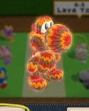 Lava Yoshi, from Yoshi's Woolly World.