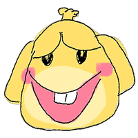 Drawing of Isabelle in WarioWare Gold