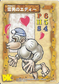 Donkey Kong Country CGI Japanese character card: Eddie the Mean Old Yeti