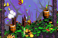 Gusty Glade DKC2 GBA Barrel Cannons.png